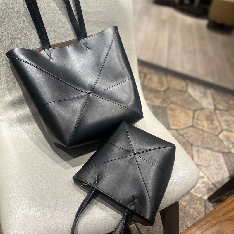 Geometric Folding Tote Bag Women'S Large Capacity Fashionable Commuter All-Match Shoulder Bag Handbag - Image 1