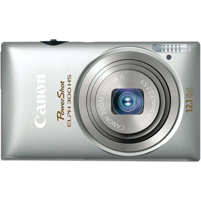 Canon PowerShot ELPH 300 HS 12.1 MP CMOS Digital Camera with Full 1080p HD Video (Silver) - Image 3