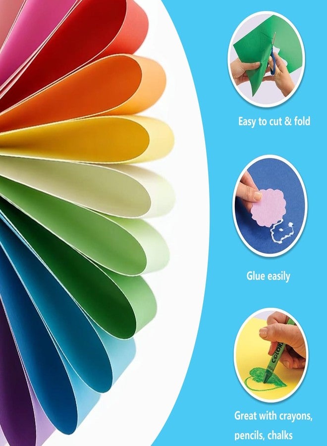 WAUPPY Large Construction Paper Assorted for Art Supplies 17.3”x23.4” Colored Craft Paper for Drawing DIY Art Project 120 Sheets - Image 3