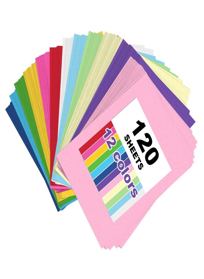 WAUPPY Large Construction Paper Assorted for Art Supplies 17.3”x23.4” Colored Craft Paper for Drawing DIY Art Project 120 Sheets - Image 1