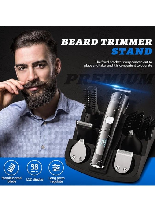 general Professional Hair Trimmer 11-in-1 Beard Trimmer u0026 Hair Trimmer with Length Setting, Hair Trimmer, Rechargeable, LED Display, Gift for Face, Head, Body Hair Men - Image 5