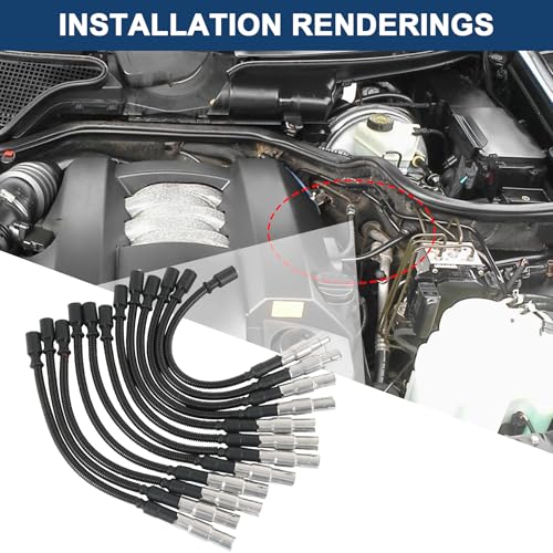 JDMSPEED New Spark Plug Ignition Wire Set Replacement for Mercedes Benz C-Class E-Class ML SLK 320 350 - Image 5