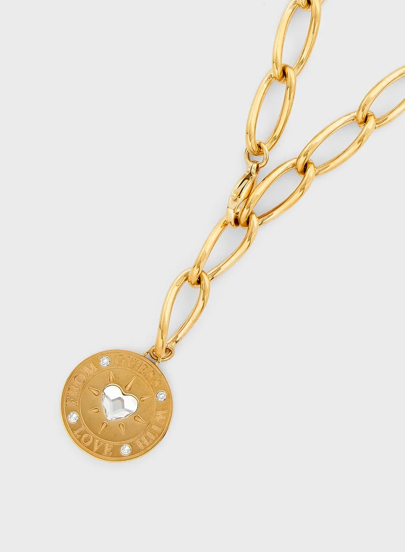 GUESS Coin Layered Necklace