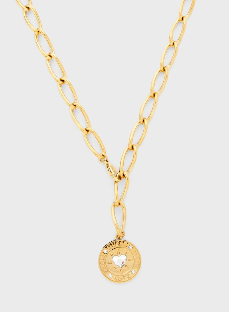 GUESS Coin Layered Necklace