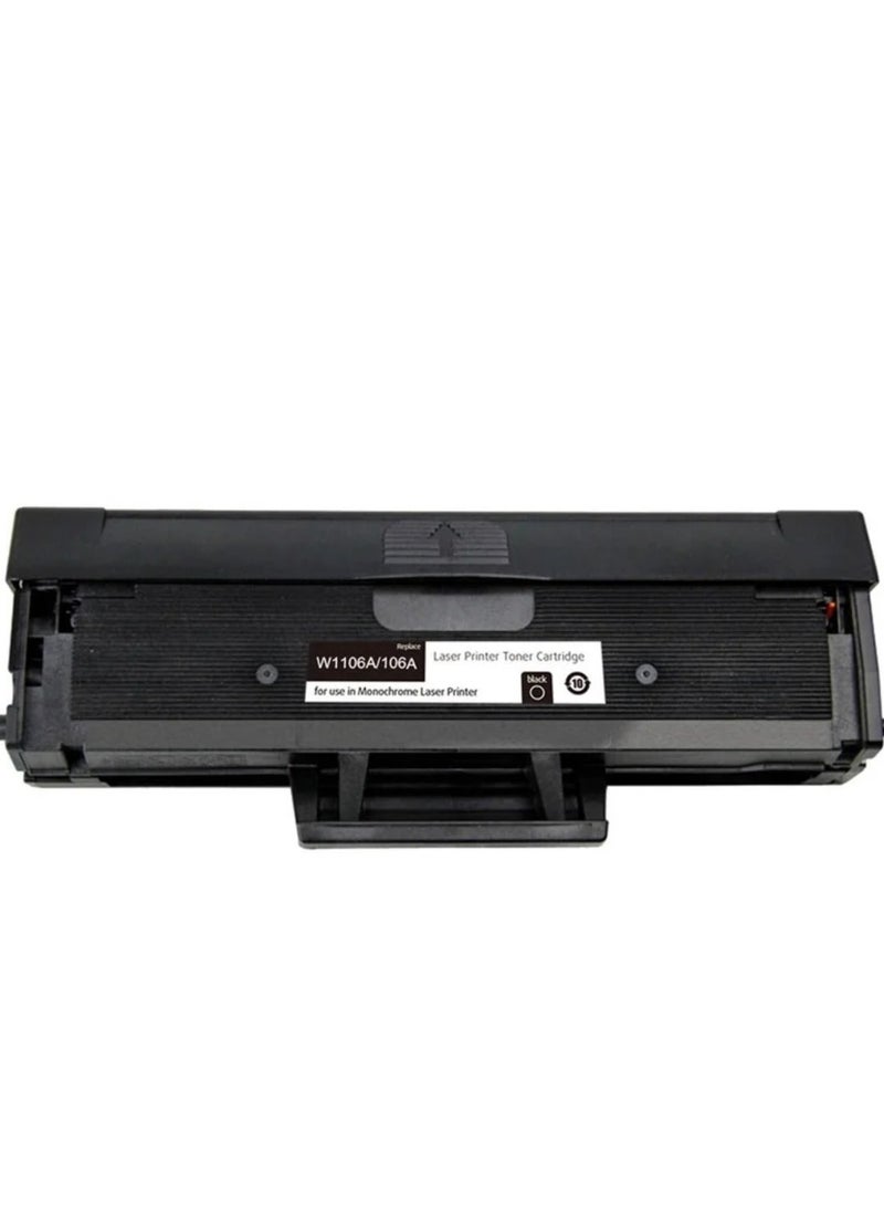 استا خرطوشة حبر 106 ASTA 106A مع شريحة W1106A متوافقة مع طابعة HP LaserJet 107a MFP 135a 135w 137fnw باللون الأسود. - Image 2