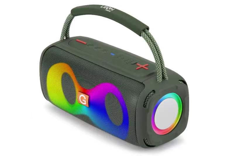 مكبر صوت سوب ووفر لاسلكي بلوتوث جديد مع أضواء ملونة محمول في الهواء الطلق عالي الصوت - Image 1