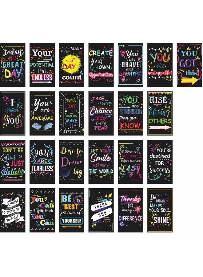 Iconikal Inspirational Sayings & Encouragements Magnets, 2 x 3.5-Inch, 50-Pack - Image 1