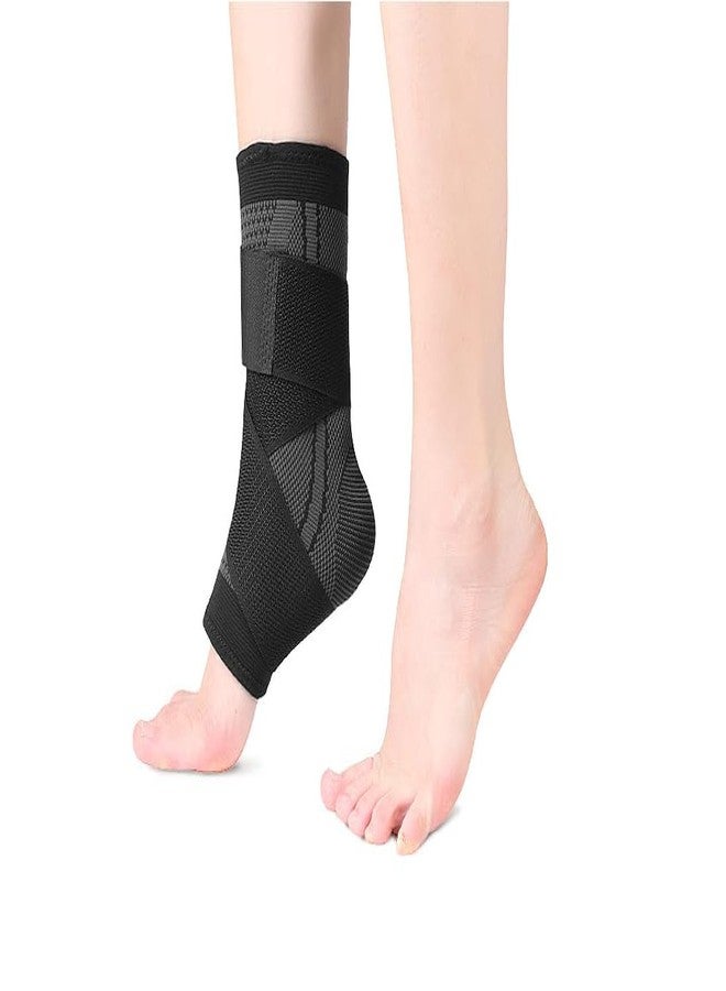 Cetaplast Ankle Support for Ligament Damage Sprained Ankle, Achilles Tendonitis Foot & Plantar Fasciitis Support Strap, Heel Pain Relief & Wrap for Compression Black Grey (M) - Image 4