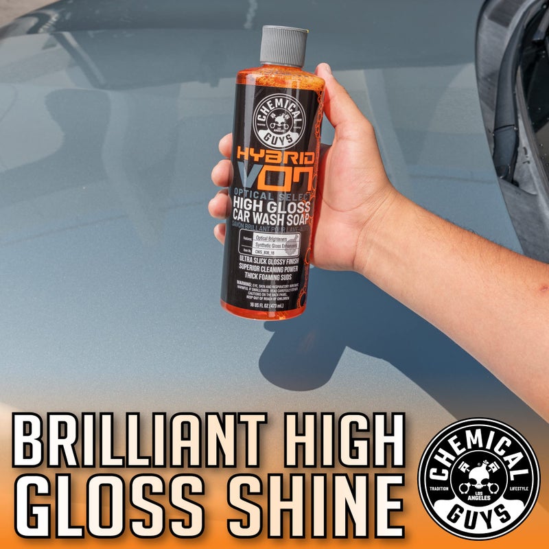 Chemical Guys CWS_808_16 Hybrid Foaming High Gloss Car Wash Soap (Works with Foam Cannons, Foam Guns or Bucket Washes) Safe for Cars, Trucks, Motorcycles, RVs & More, 16 fl oz, Orange Scent - Image 2