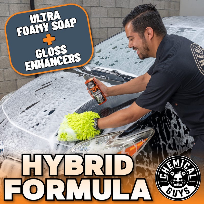 Chemical Guys CWS_808_16 Hybrid Foaming High Gloss Car Wash Soap (Works with Foam Cannons, Foam Guns or Bucket Washes) Safe for Cars, Trucks, Motorcycles, RVs & More, 16 fl oz, Orange Scent - Image 3
