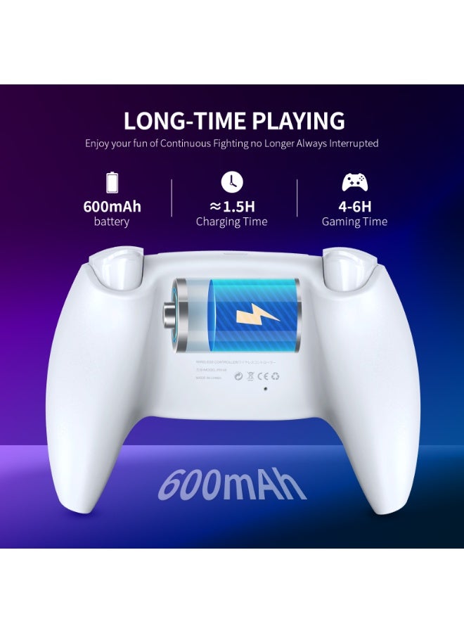 JYS PlayStation 5 Wireless Bluetooth Controller –White - Image 5