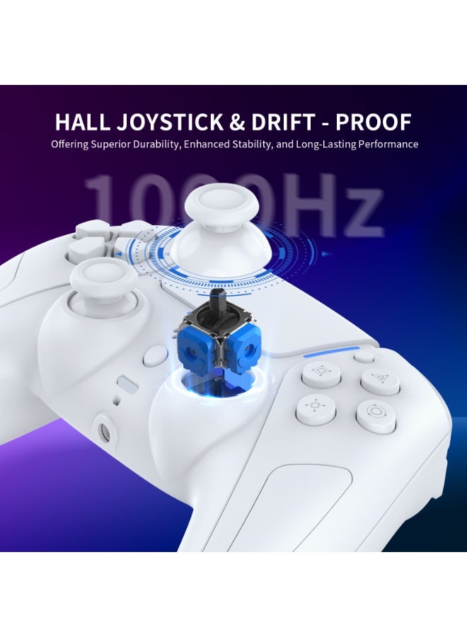 JYS PlayStation 5 Wireless Bluetooth Controller –White - Image 4