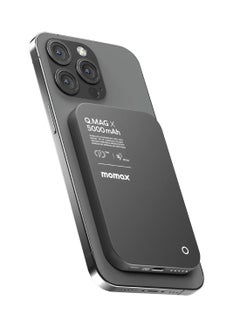 Momax momax IP116D Q.MAG X 15W 5000mAh Magnetic Wireless Battery Pack 8.3mm Ultra Slim -Black  - Image 2