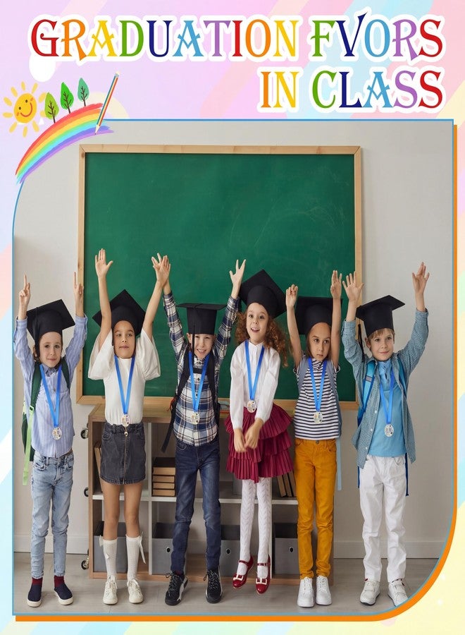Kenning 24 Pcs Pre-school Graduation Medal Bulk 2 Inch Acrylic Award Medals with Neck Ribbon Cute Graduation Gifts, Grad Medal Party Favor Supplies Decorations - Image 4