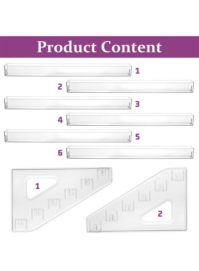JessLab Nail Polish Organizer, Clear Acrylic Nail Polish Rack Essential Oil Holder Cosmetic Display Case Makeup Organizer Cosmetics Storage for Bathroom Vanity Countertop (6-Layer)  - Image 4