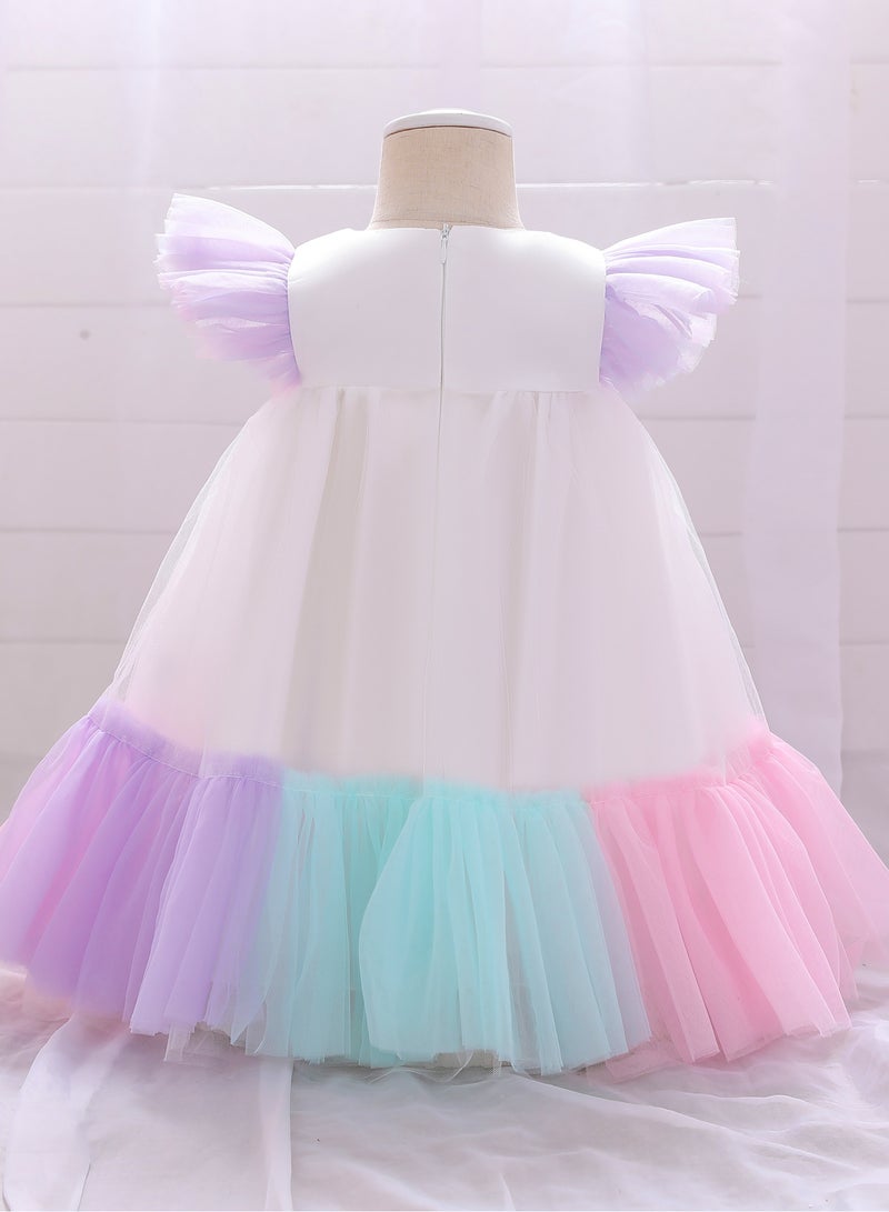 D'Daniela Pastel Tulle Dress - Image 2