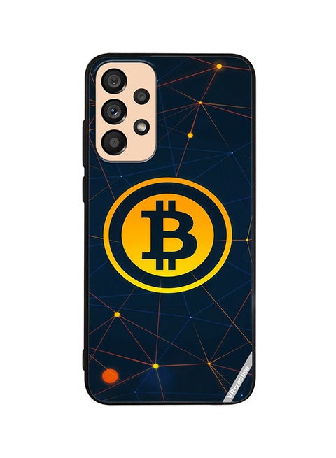 Protective Case Cover For Samsung Galaxy A72 Bitcoin Design Multicolour