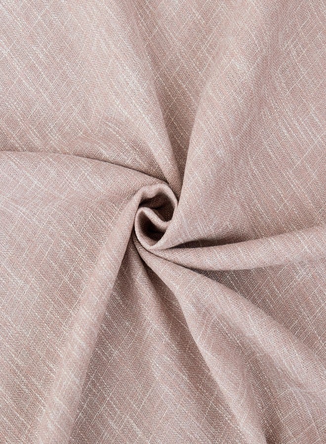 Central Park Pink Full Blackout Curtain with Liner Heavy Linen Texture Thermal Insulated Energy Efficient Window Treatment Drapes 84 Inches Long with Grommet for Bedroom, Rose Pink, 50"x84", 2 Panels - Image 3