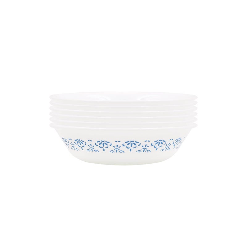 CORELLE Skyline Bay Garden 296ml VegDes Bowl Pack of 6 Break Chip Resistant Lightweight Durable Microwave Dishwasher Safe - Image 1