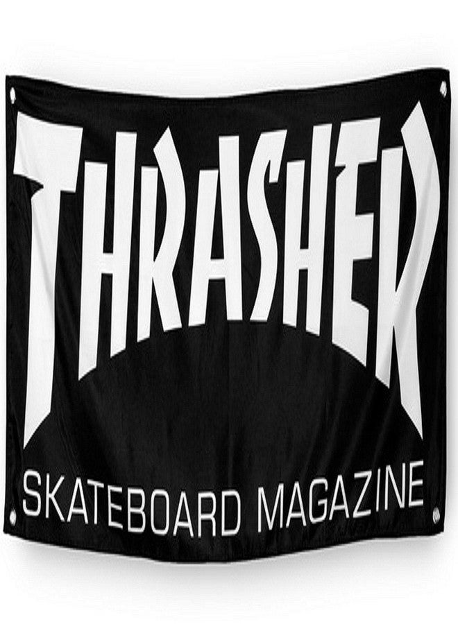 Thrasher Skateboard Magazine Mag Logo Cloth Banner - Image 2