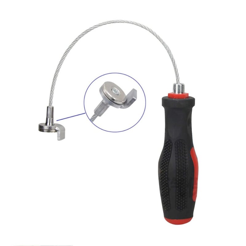 أداة إزالة قابس تصريف الزيت المغناطيسي القوي مع مفتاح مضاد للحروق بطول 13 بوصة