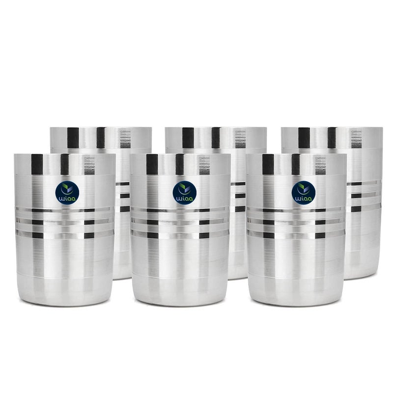 WIAA Stainless Steel Glass Set for Water Beverages300ml Set of 12pc - Image 1