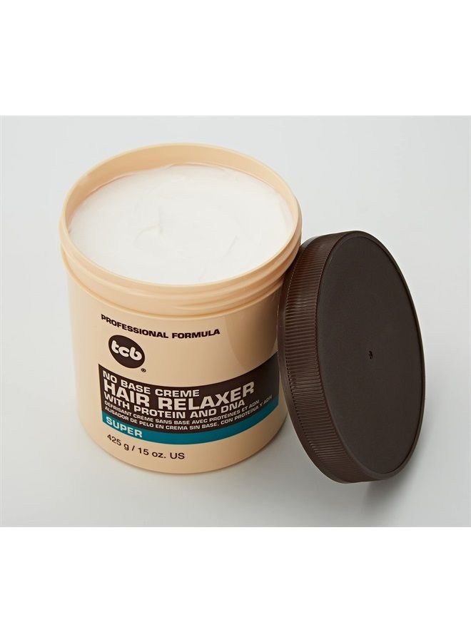 TCB No Base Creme Hair Relaxer with Protein and DNA Super 15.oz - Image 1