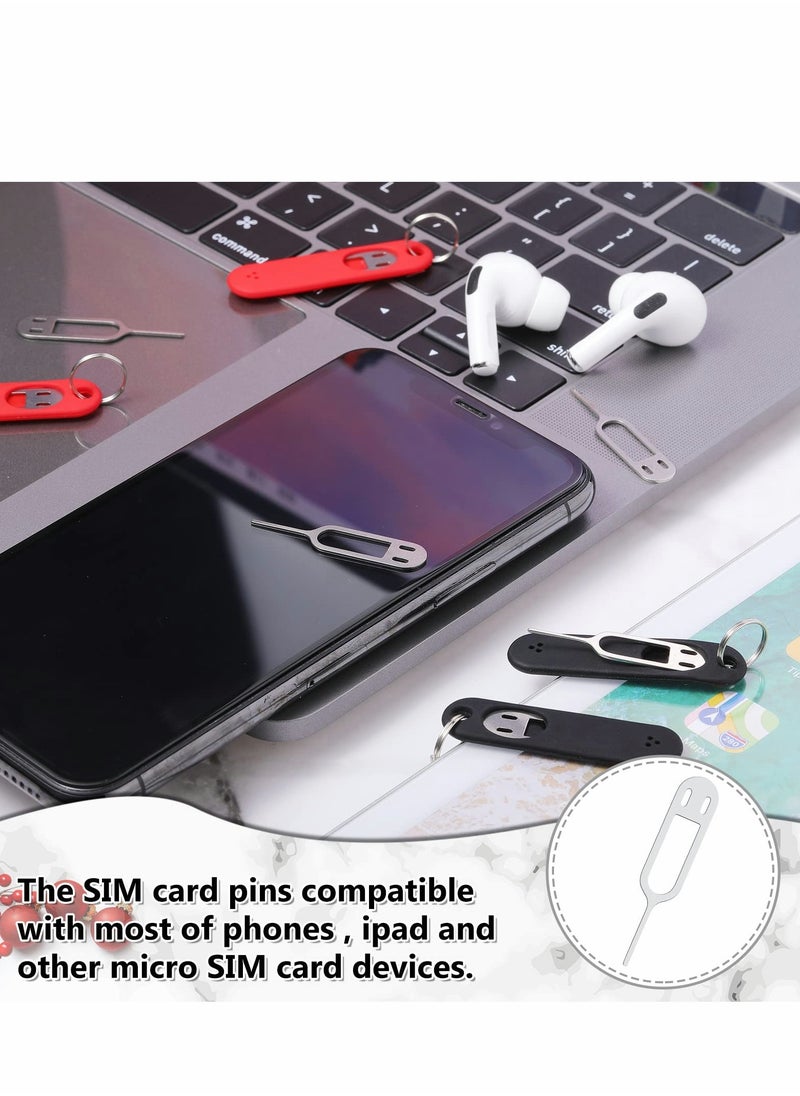 SYOSI - 6 Pieces Sim Card Removal Tool - Sim Card Tray Pin Eject Removal Tool Pin Opener for Most Smartphones Sim Card Tool Opener Silicone Cover Eject Pin Smartphone Pin - Image 1