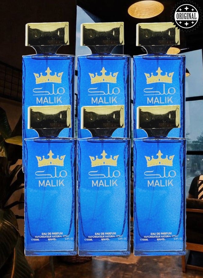 Blue 6 Pieces Malik Blue Perfume 100ml EDP - Image 1