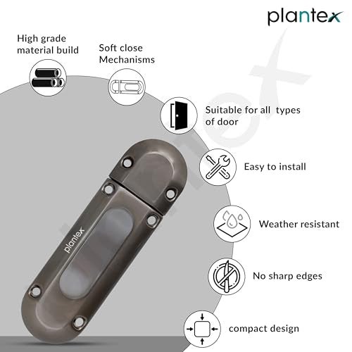 Plantex Latch Lock for Main Door/Heavy Duty Zinc Door Latch for Bathroom/Door Stopper/Baby Latch/Door Lock Latch for Home/Office/Bedroom - Pack of 1 (Satin Black) - Image 4