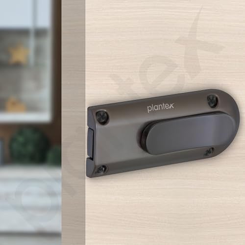 Plantex Latch Lock for Main Door/Heavy Duty Zinc Door Latch for Bathroom/Door Stopper/Baby Latch/Door Lock Latch for Home/Office/Bedroom - Pack of 1 (Satin Black) - Image 5
