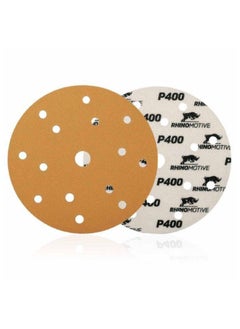 RHINOMOTIVE Automotive MULTI-PURPOSE GOLD Abrasive Discs Grit 400 100Pcs  - Image 1