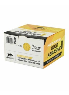 RHINOMOTIVE Automotive MULTI-PURPOSE GOLD Abrasive Discs Grit 400 100Pcs  - Image 4