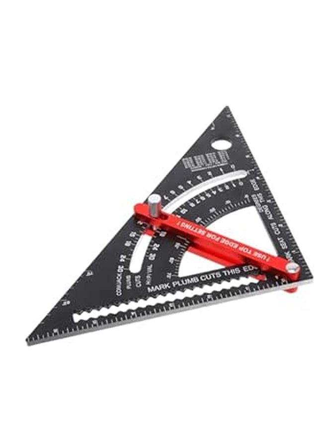 Adjustable Rafter Square 7 Inch Multifunctional Woodworking Tool for Precision Measurement - Image 1