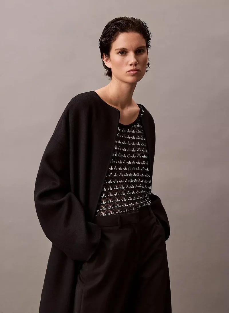 Calvin Klein Black Jacquard Textured Tank for Women | Best Price UAE