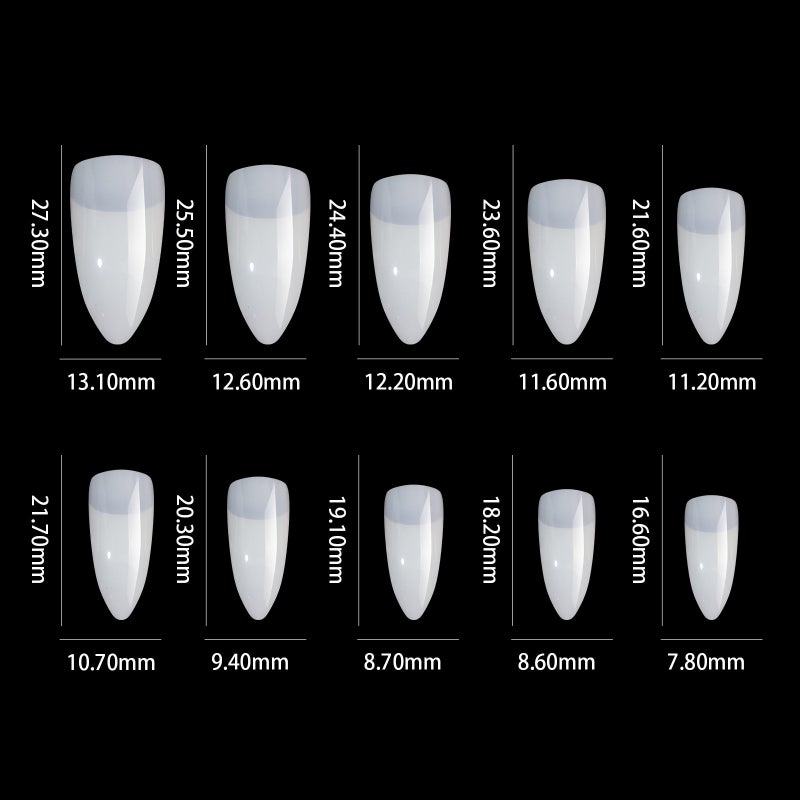 100PCS False Nail Tips Stick-On Fake Nails Eagle Claw Shaped Fake Nails for Soak Off Nail Extensions Nail Art Tool - Image 4