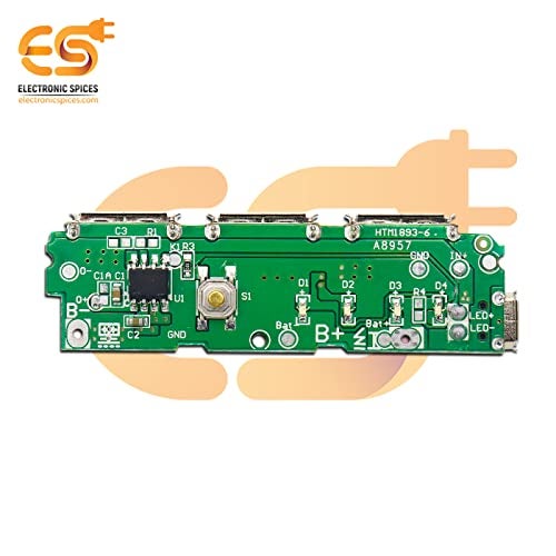 Electronicspices Electronic Spices 3 USB 5v 1a Mobile Power Bank Charger Controller Module Pack of 1pcs - Image 4