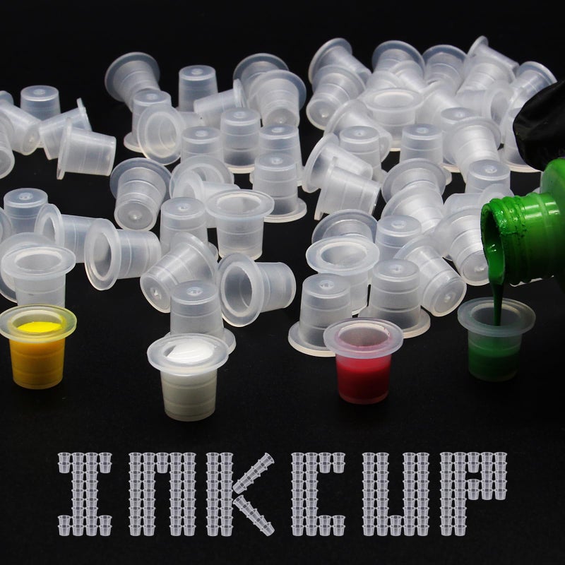 WZPB Ink Caps - 1000Pcs Small Tattoo Ink Cups 8MM Ink Caps Pigment Cups Disposable Cups for Tattoo Ink Supplies - Image 1