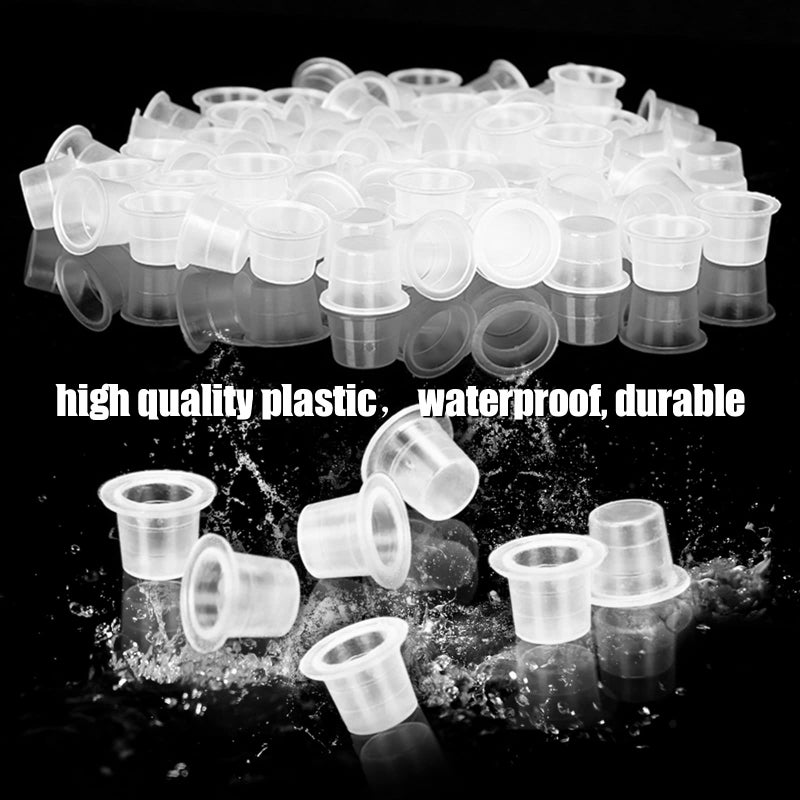 WZPB Ink Caps - 1000Pcs Small Tattoo Ink Cups 8MM Ink Caps Pigment Cups Disposable Cups for Tattoo Ink Supplies - Image 4