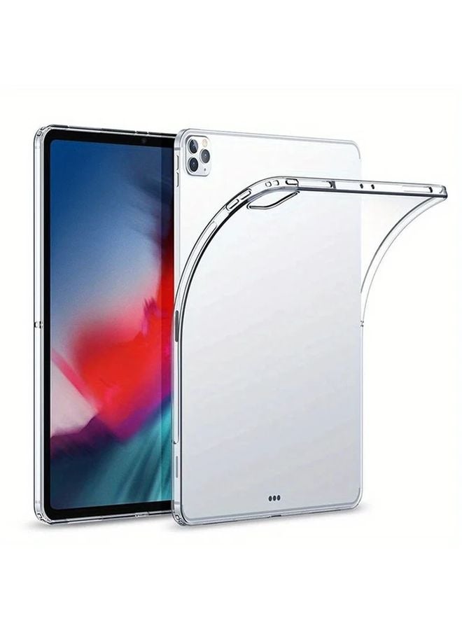 حافظة سيليكون ناعمة شفافة لآيباد برو 12.9 موديلات 2018، 2020، 2021، 2022 - Image 1