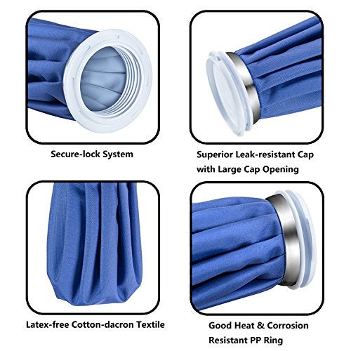 SWISSELITE Ice Bag Packs of 3 - Reusable Hot & Cold Packs in 3 Sizes (6/9/11 inches) - Image 4