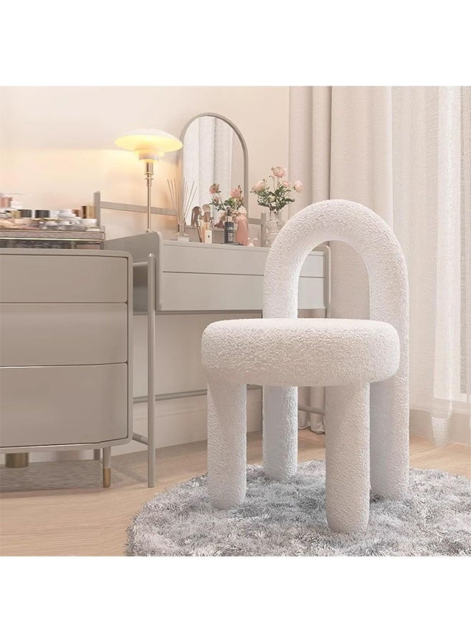 ليدين كرسي مكياج فاخر من الكشمير الأنيق لغرفة النوم أو غرفة المعيشة - Image 2