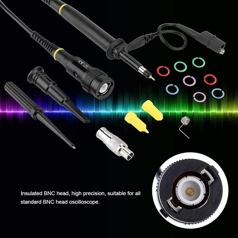 BNC Oscilloscope Probe 250MHz 100 1 Attenuation Detachable Hook Tip 2KV - Image 3