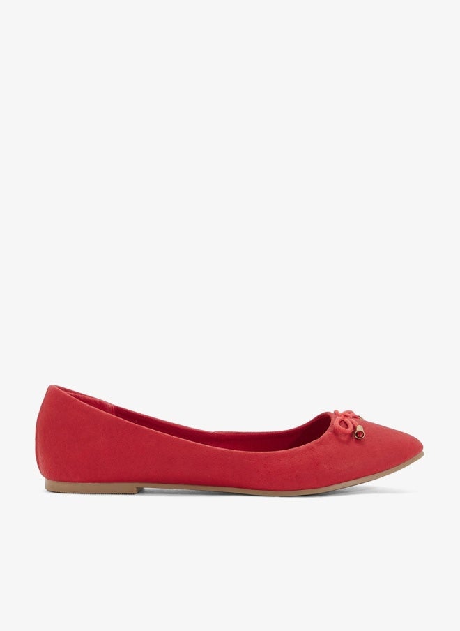 LEATHER COLLECTION Classic Ballerina With Bow - Image 1