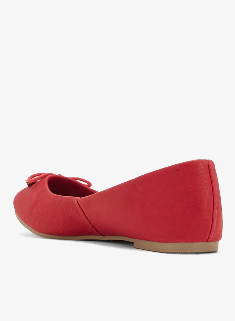 LEATHER COLLECTION Classic Ballerina With Bow