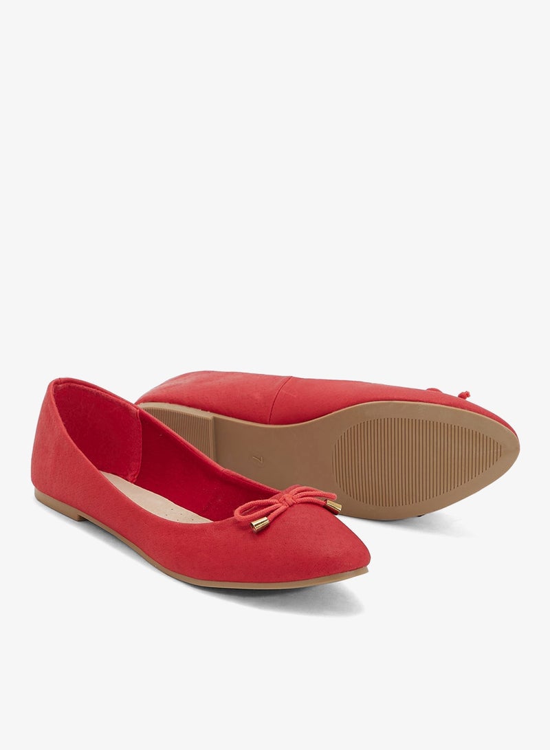 LEATHER COLLECTION Classic Ballerina With Bow - Image 3
