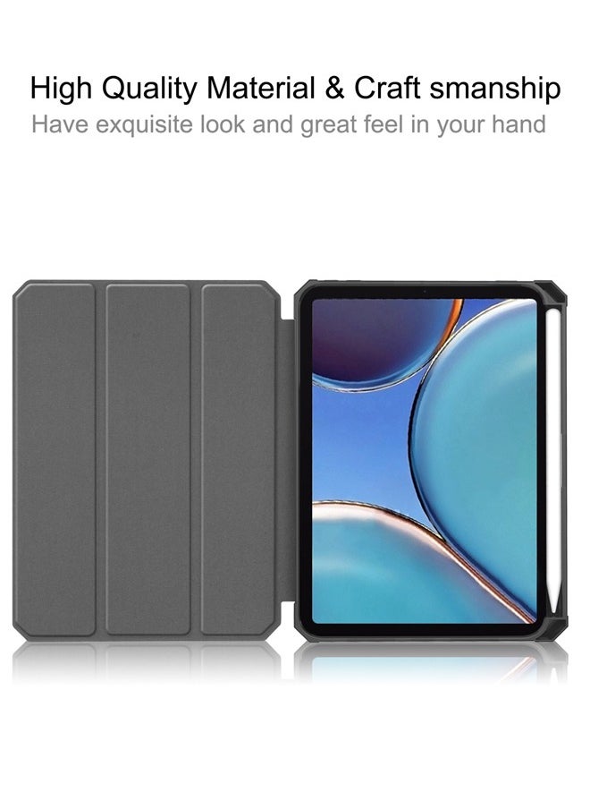 Oil Painting Patterns TPU Clamshell Style Protective Tablet Case With Pen Slot for 2021 iPad Mini 6 Tree Blossom Pattern