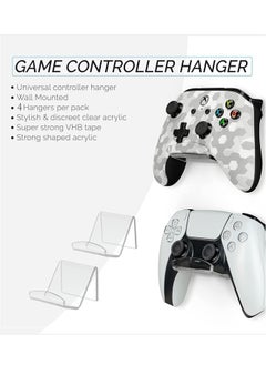 SYOSI Game Controller Wall Mount Holder Stand (4 Pack) For Xbox One Ps4 Ps5 Steam Switch Pc Universal Gamepad Accessories  - Image 3