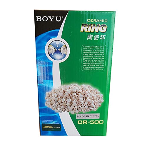Boyu CR-500 Adi Aquarium Filter Bio Medias, White, 1 Count (Pack of 1) - Image 1