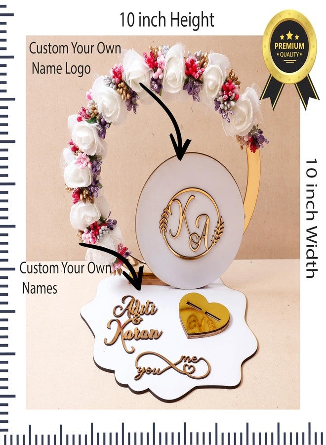 Rn Collection Engagement Ring tray ring holder platter 10x10x10 inch White Acrylic - Image 5